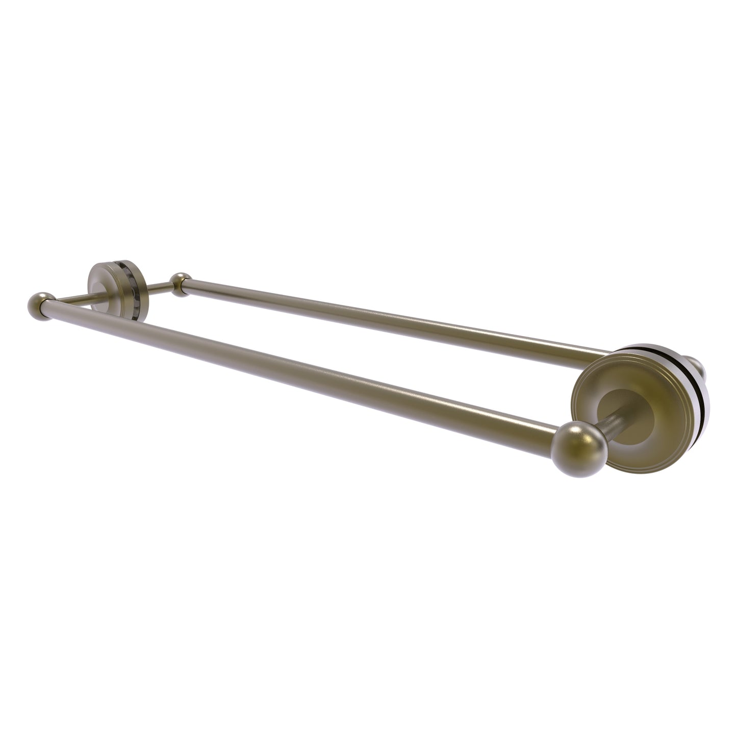 Allied Brass Prestige Regal 24-in double Antique Brass Wall mount Double Towel Bar