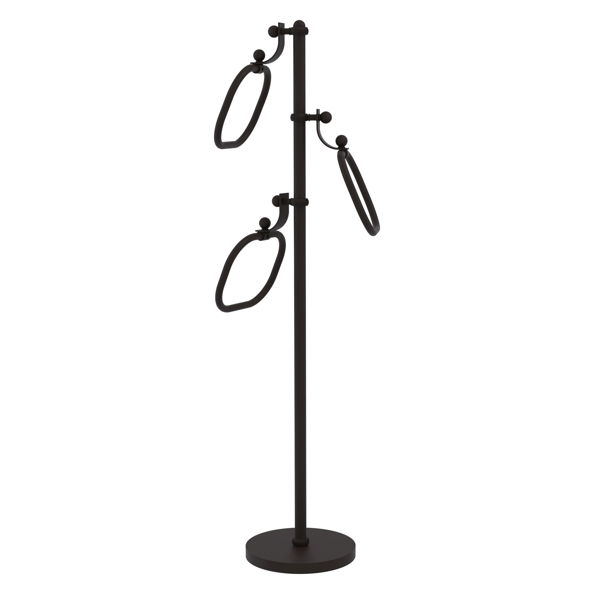 Allied Brass Oil-rubbed bronze Freestanding floor Single Towel Ring
