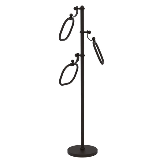 Allied Brass Oil-rubbed bronze Freestanding floor Single Towel Ring