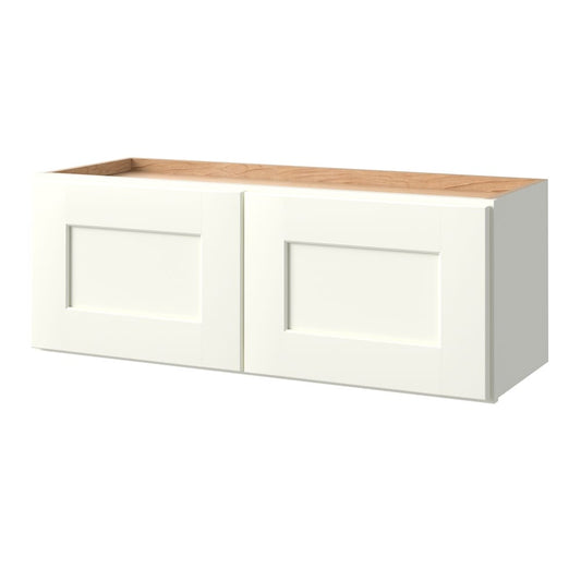 allen + roth Aveley 33-in W x 12-in H x 12-in D Linen Wall Fully Assembled Cabinet Flat Panel Shaker