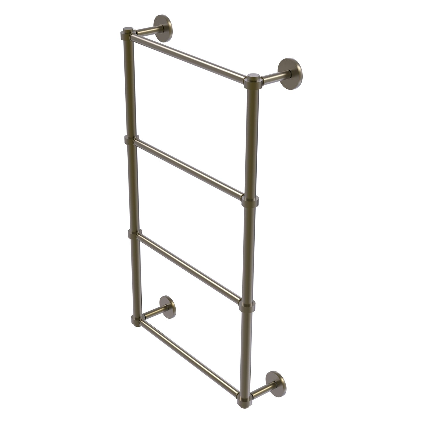 Allied Brass Prestige Skyline 36-in double Antique Brass Wall mount 4-tier Towel Bar