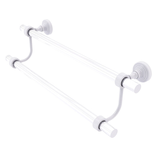 Allied Brass Pacific Grove 36-in double Matte White Wall mount Double Towel Bar