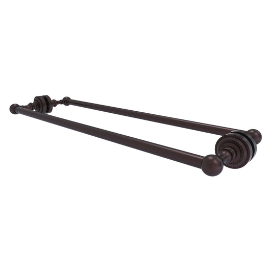 Allied Brass Dottingham 24-in double Antique Bronze Wall mount Double Towel Bar