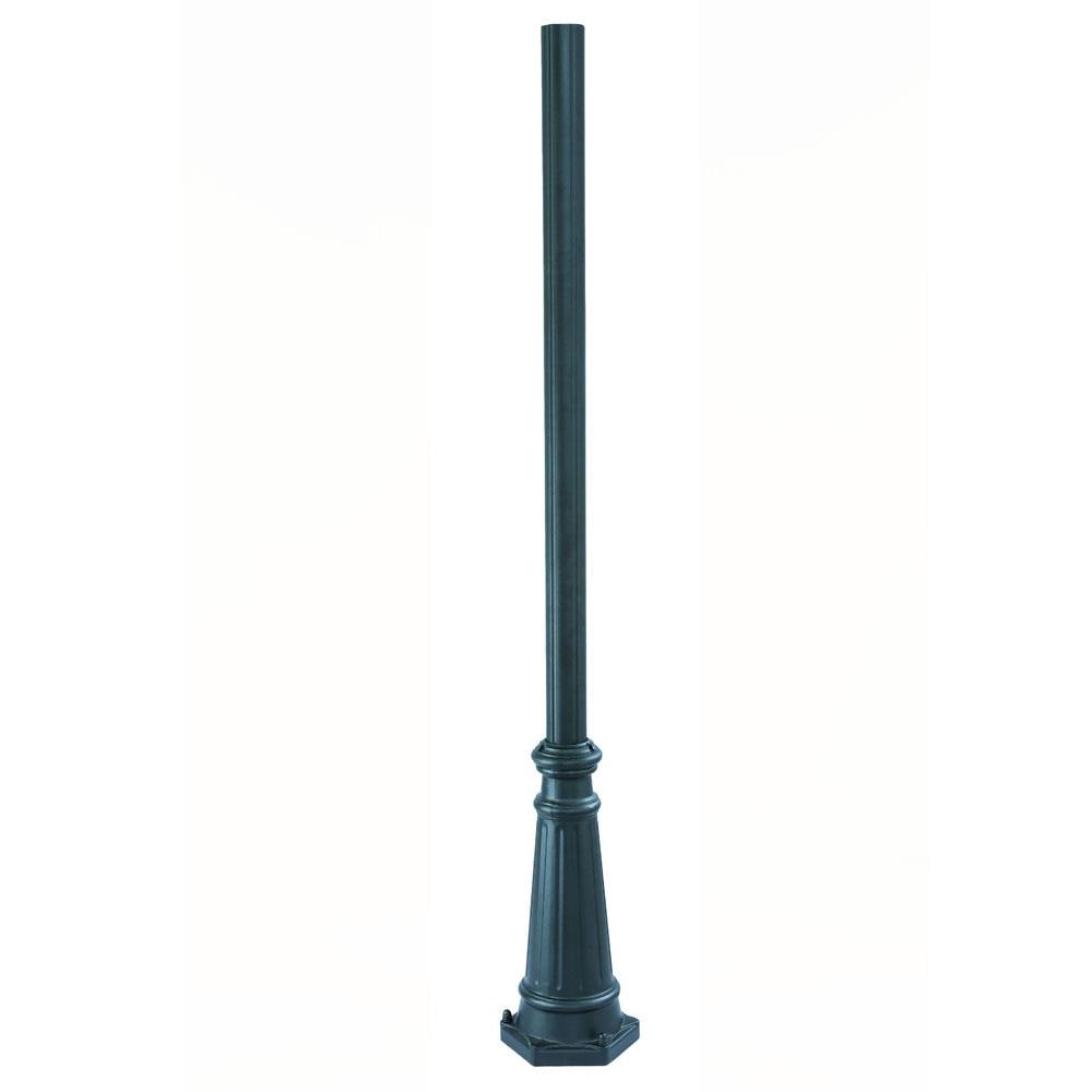 Acclaim Lighting Surface Mounted Posts 10.25-in Matte Black Traditional Outdoor Pole