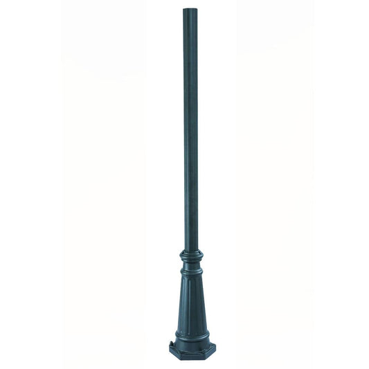 Acclaim Lighting Surface Mounted Posts 10.25-in Matte Black Traditional Outdoor Pole