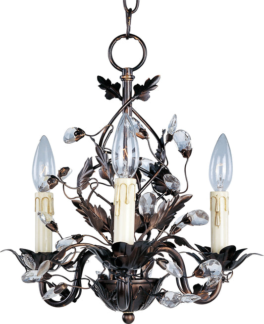 Maxim Lighting Elegante 3 -Light Oil-rubbed Bronze Metal Chandelier