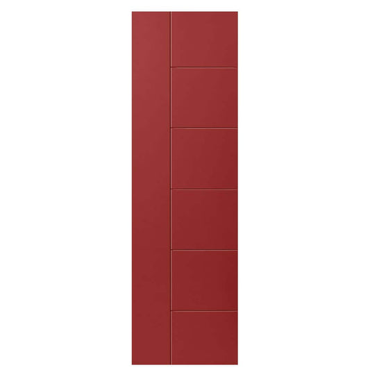 Masonite Berkley 24-in x 80-in Barn Red Flush Smooth Hollow core Prefinished Molded composite Slab Door