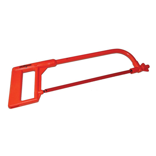 Jameson 12-Inch Hack Saw with 24 TPI Steel Blade, 20-Inch Nylon Thermoplastic Handle, Medium Cut - For Metal and Plastic JT-CT-01820