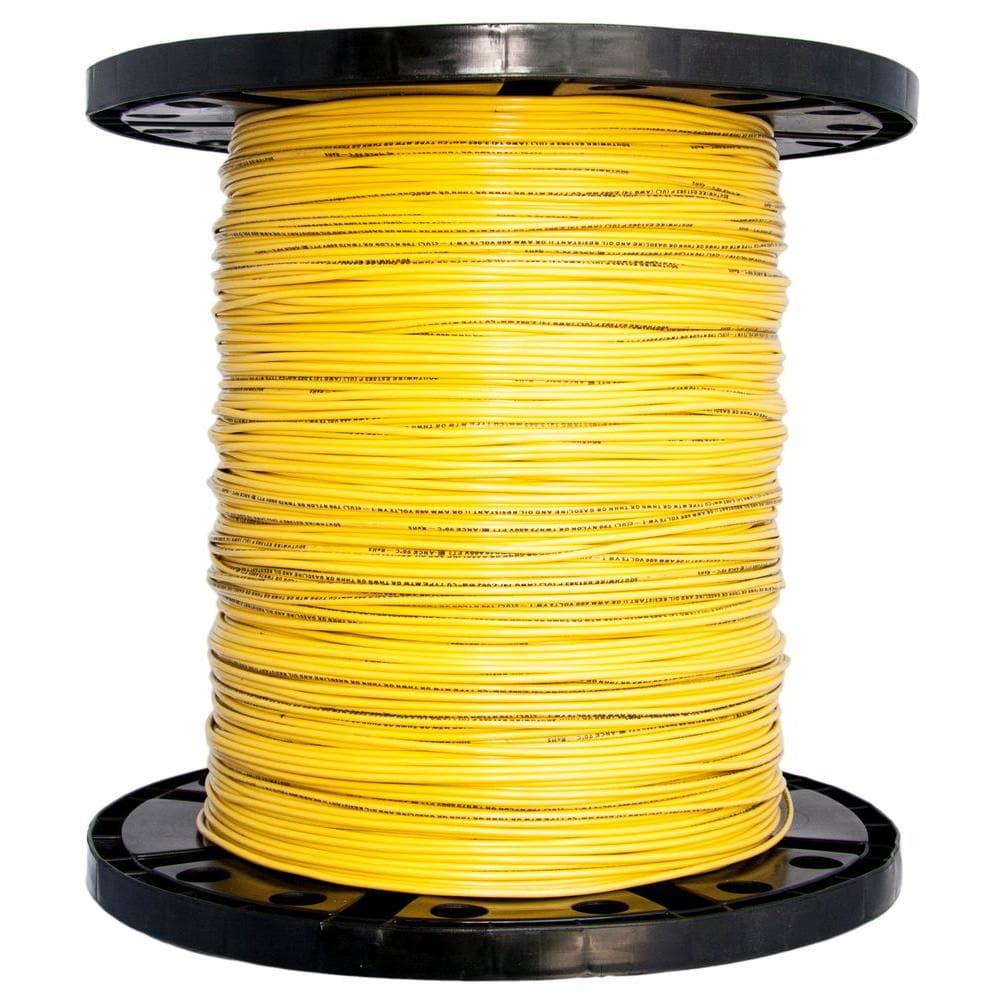Southwire SIMpull 1000-ft 8 -AWG Yellow Stranded Copper THHN wire ( By-the-roll )