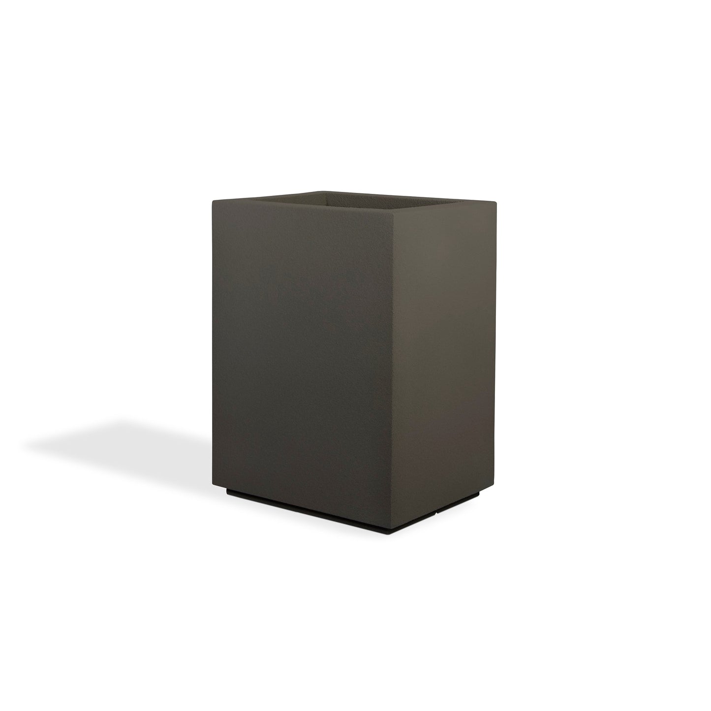 PolyStone Planters Rectangle 18.0-in W x 23.0-in L Bronze Mixed/Composite Outdoor Planter