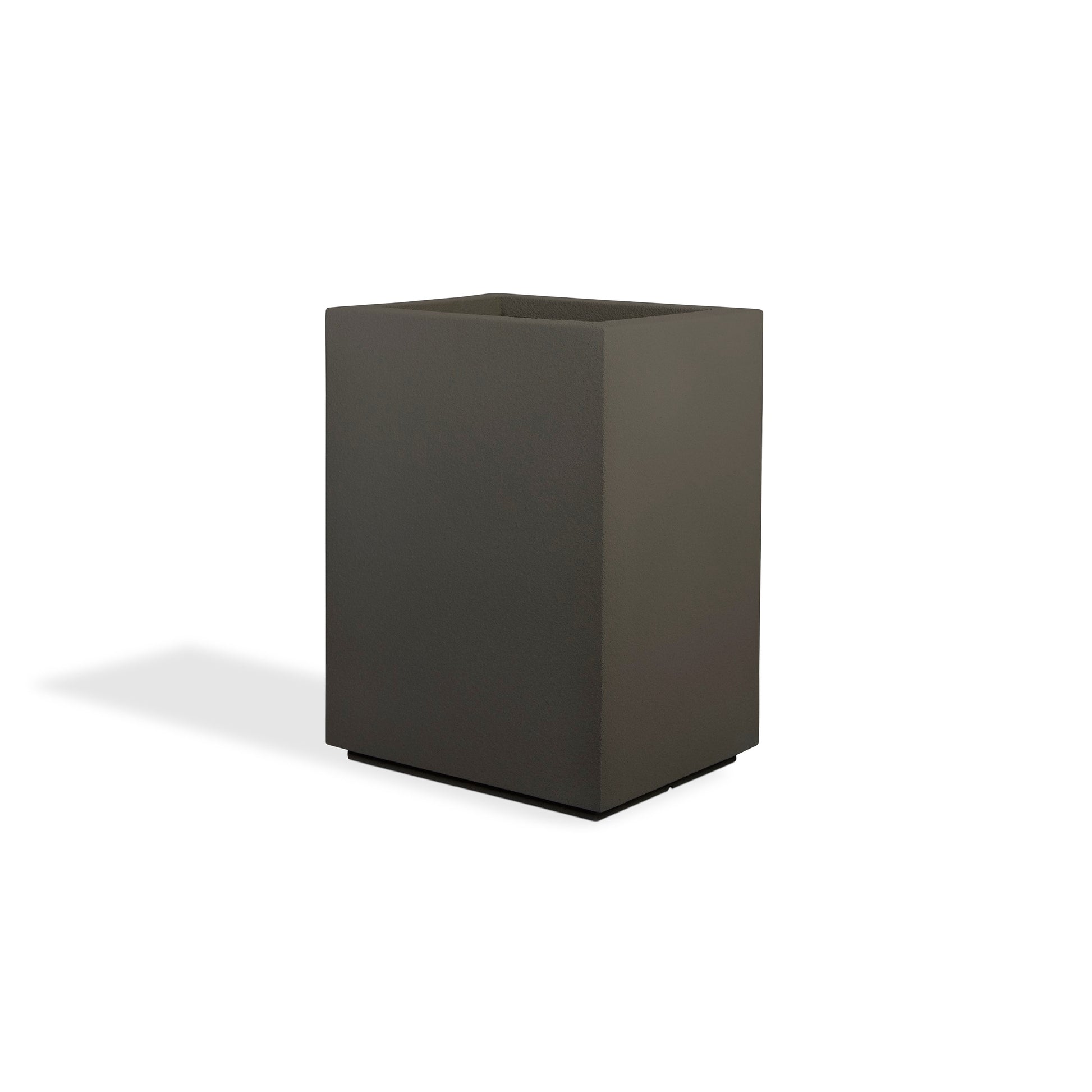 PolyStone Planters Rectangle 18.0-in W x 23.0-in L Bronze Mixed/Composite Outdoor Planter