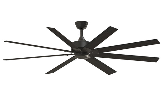 Fanimation Levon Custom 72-in Dark Bronze with Dark Walnut Blades Indoor/Outdoor Smart Ceiling Fan Light Kit Compatible and Remote (8-Blade) FPD7912BDZ-72DWA