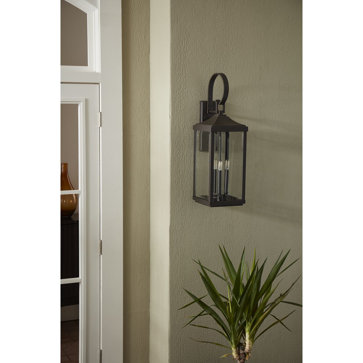 Progress Lighting Gibbes Street 3 -Light 30.62-in H Antique Bronze Hardwired Outdoor Wall Light