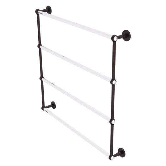 Allied Brass Clearview 36-in double Antique Bronze Wall mount 4-tier Towel Bar
