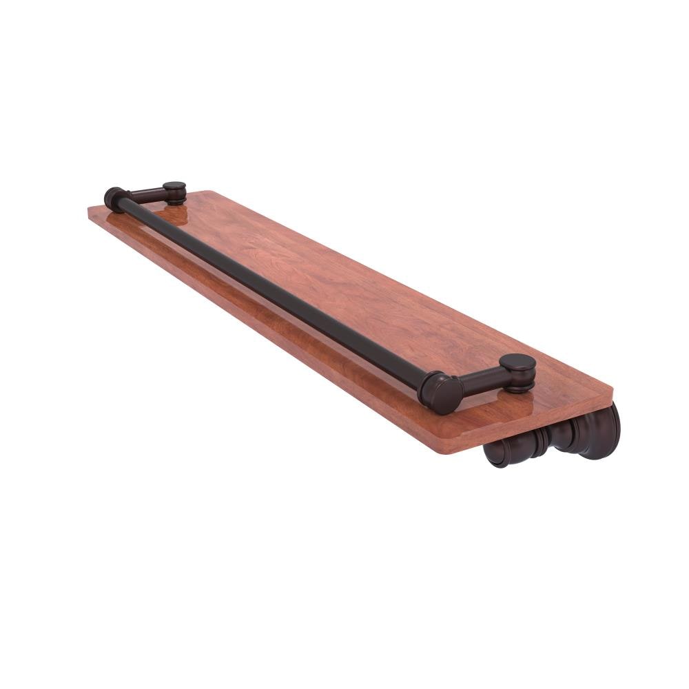 Allied Brass Carolina Antique Bronze Wall mount Bathroom Shelf ( 22-in x 3.3-in x 5-in )