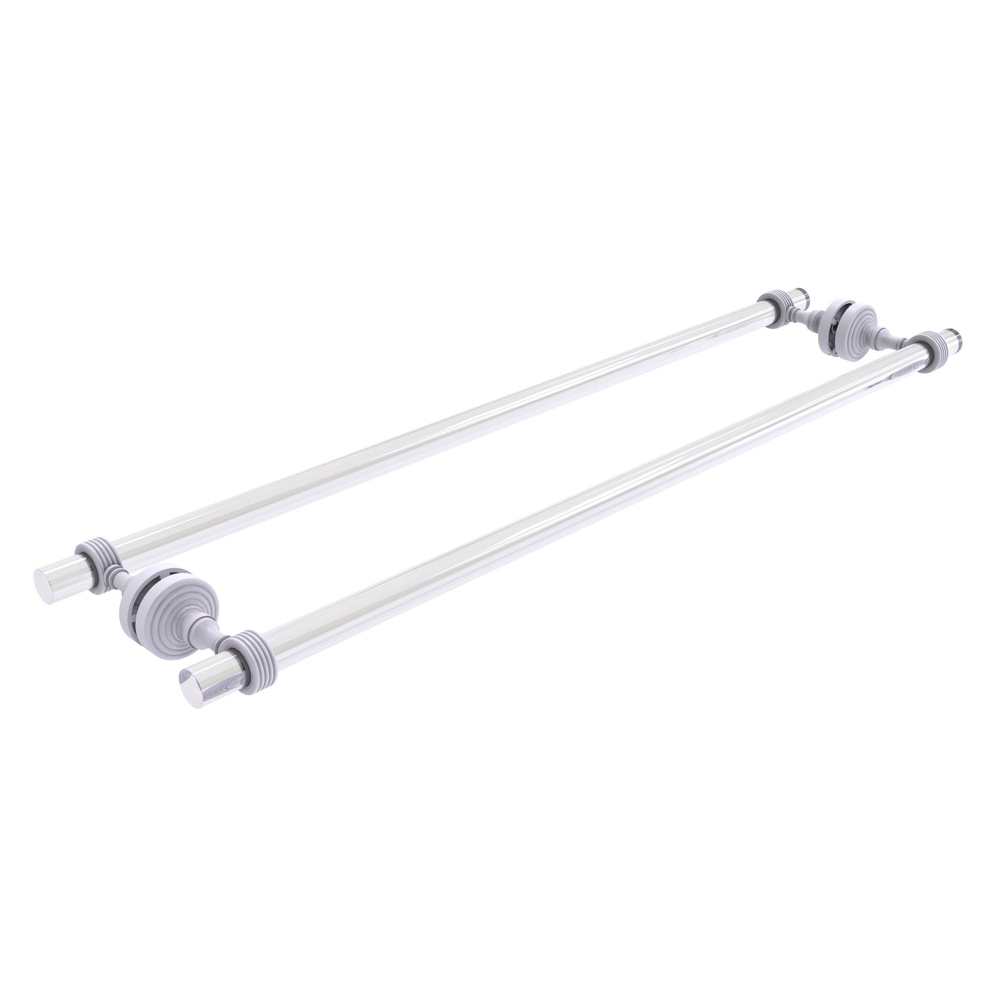 Allied Brass Pacific Grove 30-in double Matte White Wall mount Double Towel Bar