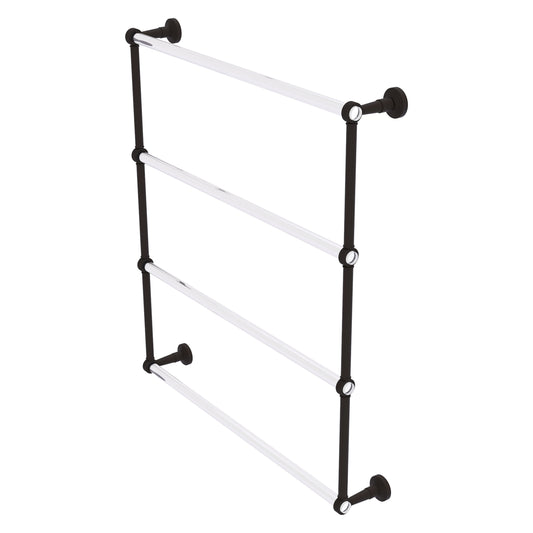 Allied Brass Pacific Beach 30-in double Oil Rubbed Bronze Wall mount 4-tier Towel Bar