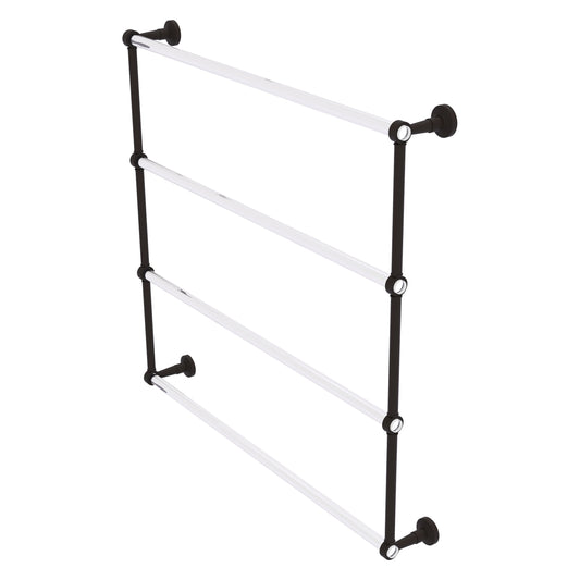 Allied Brass Pacific Beach 36-in double Oil Rubbed Bronze Wall mount 4-tier Towel Bar