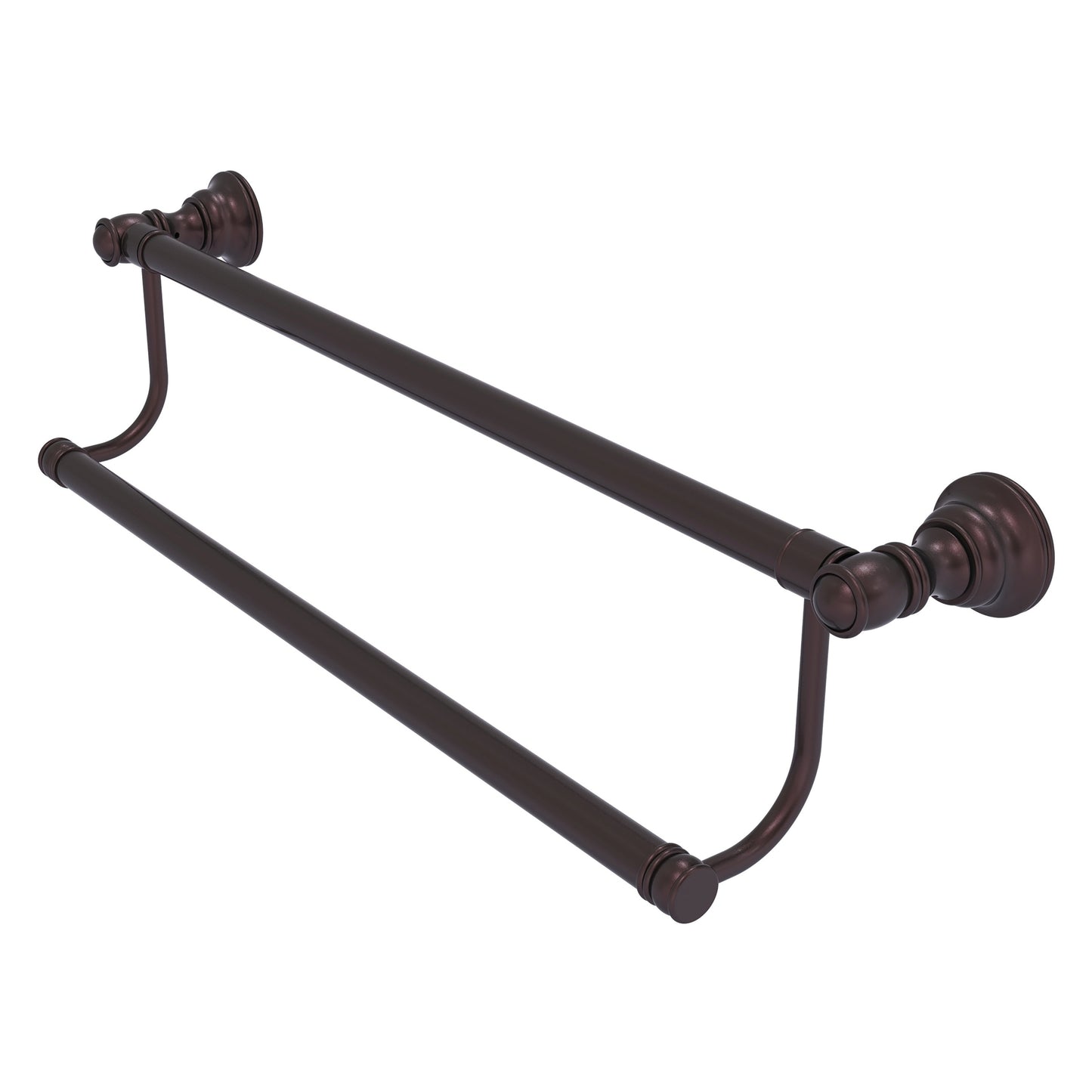 Allied Brass Carolina 36-in double Antique Bronze Wall mount Double Towel Bar
