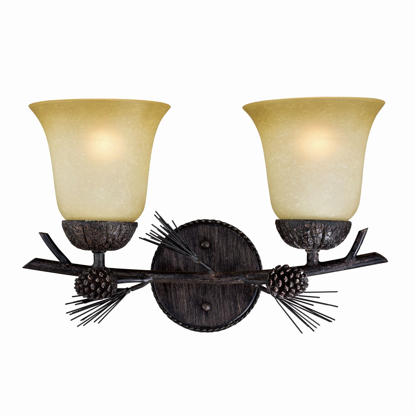 Cascadia Sierra 15-in 2 Light Matte Bronze Rustic Bathroom Vanity light