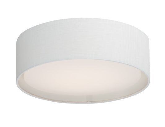 Maxim Lighting Prime 1 -Light 16-in Matte White Integrated LED Flush Mount Light
