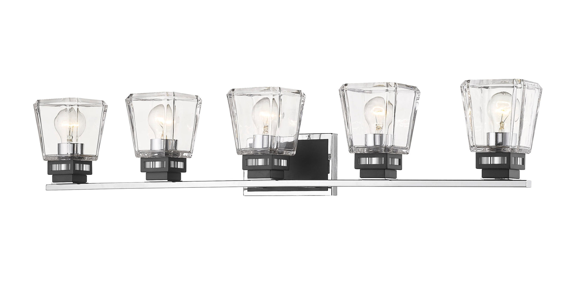 Z-Lite Jackson 42.25-in 5 Light Multiple finishes Multiple colors Transitional Bathroom Vanity light