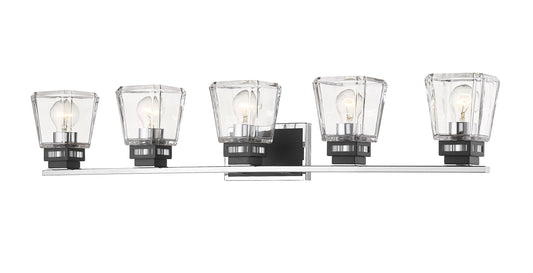 Z-Lite Jackson 42.25-in 5 Light Multiple finishes Multiple colors Transitional Bathroom Vanity light
