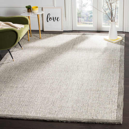 Safavieh Abstract Wendel 6 x 9 (ft) Tufted Wool Sage/Ivory Rectangular Indoor Farmhouse/Cottage Spot Clean Only Area rug