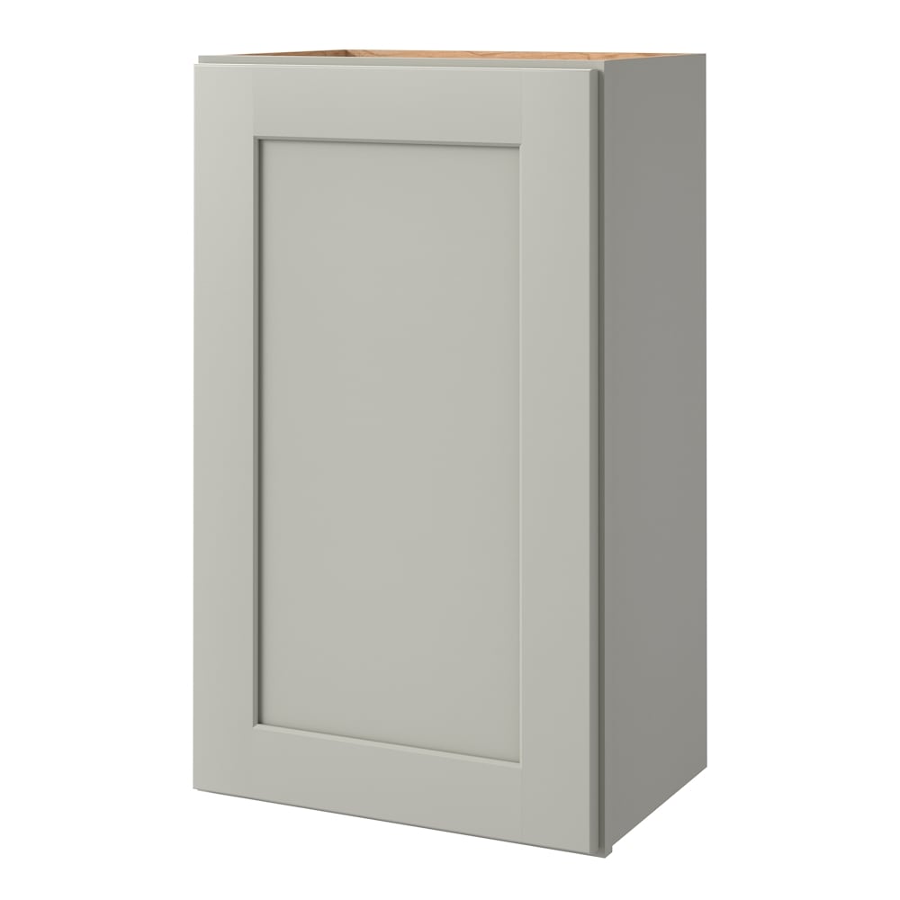 allen + roth Stonewall 18-in W x 36-in H x 12-in D Stone Wall Fully Assembled Cabinet Flat Panel Shaker