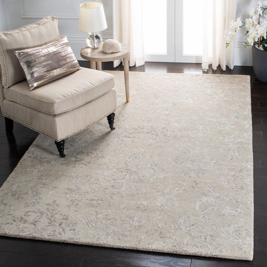 Safavieh Glamour Esme 8 x 10 (ft) Tufted Synthetic Gray Rectangular Indoor Distressed/Overdyed Vintage Spot Clean Only Area rug