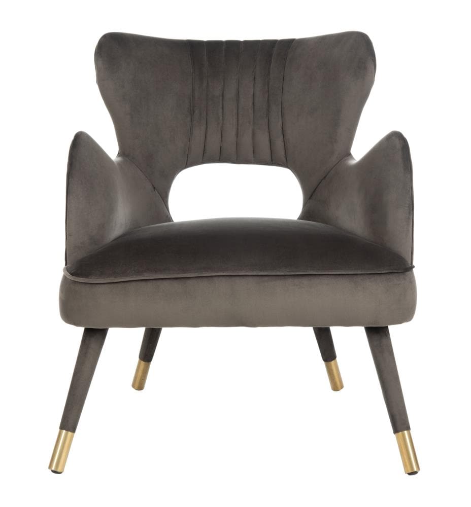 Safavieh Blair 29.5-in W Midcentury Shale Velvet Accent Armchair