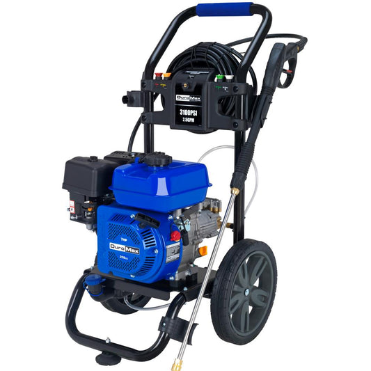 DuroMax Pressure Washer 3100 PSI 2.5-GPMs Cold Water Gas Pressure Washer with 6 Spray Tips XP3100PWT