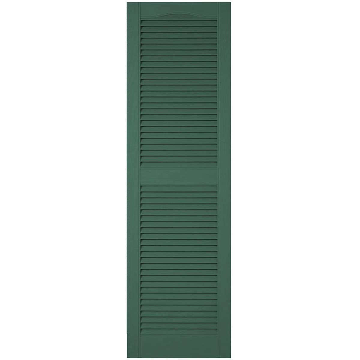 Ekena Millwork 14.5-in W x 60-in H Forest Green Louvered Exterior Shutters ( 2 -Pack )