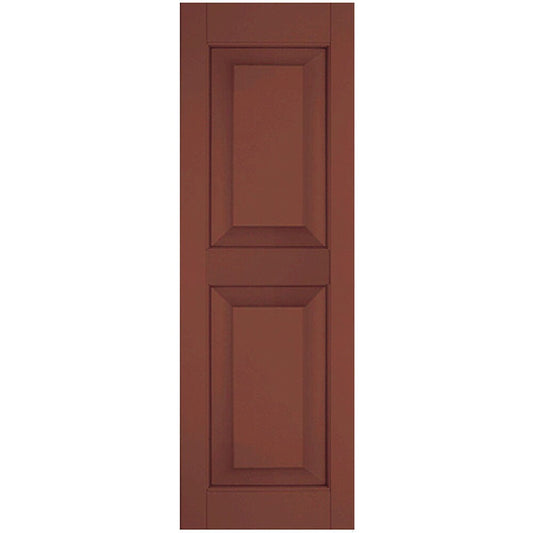 Ekena Millwork 12-in W x 69-in H Country Redwood Raised panel Wood Exterior Shutters ( 2 -Pack )