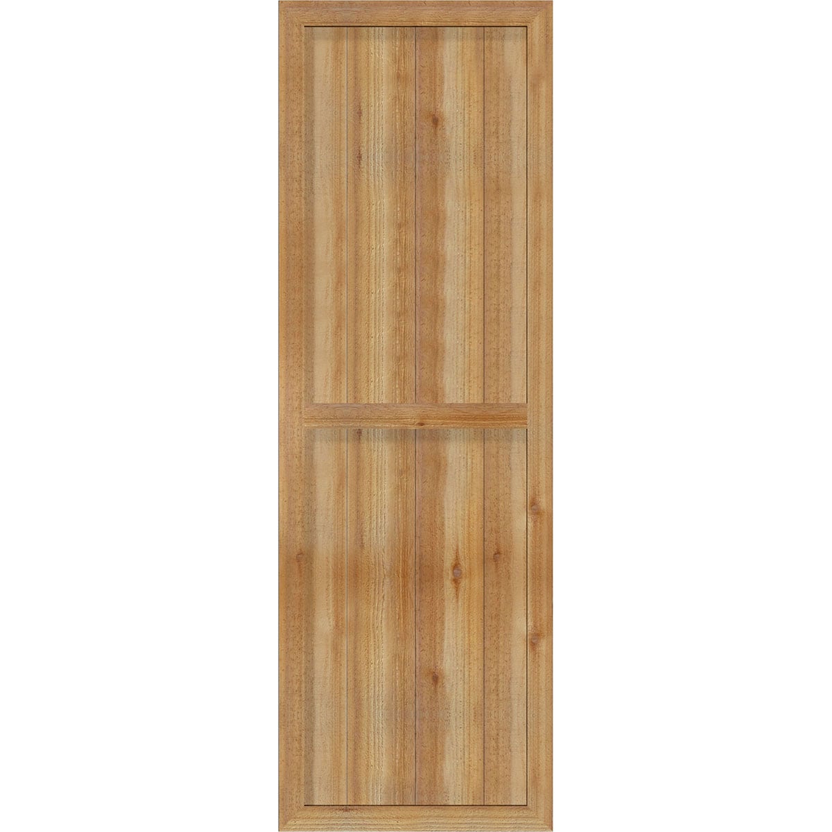 Ekena Millwork 21.5-in W x 65-in H Unfinished Paintable/Stainable Board and batten Framed Wood Exterior Shutters ( 2 -Pack )