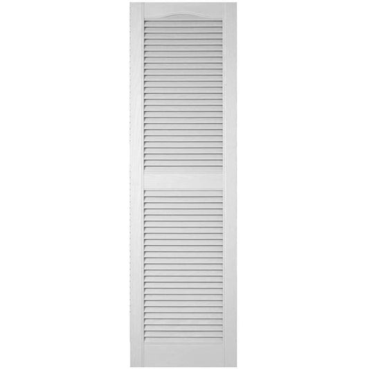 Ekena Millwork 12-in W x 60-in H Paintable Paintable/Stainable Louvered Exterior Shutters ( 2 -Pack )