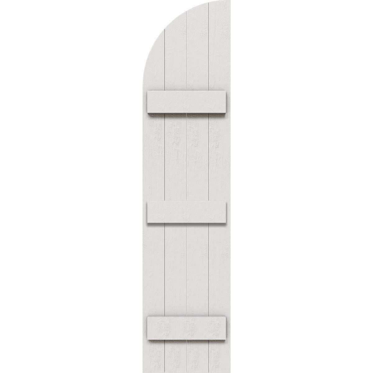 Ekena Millwork 21.5-in W x 79-in H Primed Paintable/Stainable Board and batten Exterior Shutters ( 2 -Pack )