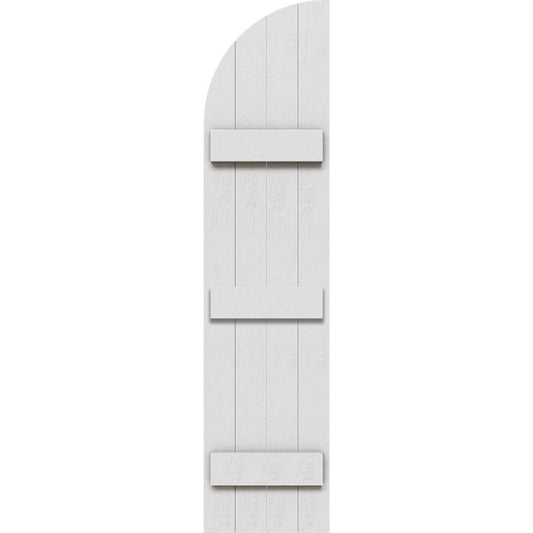 Ekena Millwork 21.5-in W x 79-in H Primed Paintable/Stainable Board and batten Exterior Shutters ( 2 -Pack )