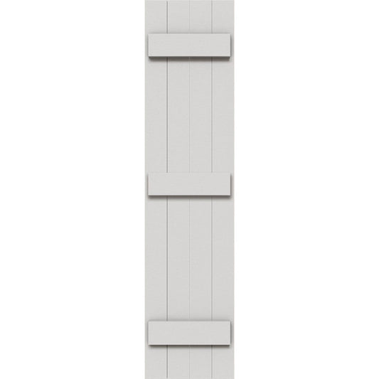 Ekena Millwork 21.5-in W x 86-in H Primed Paintable/Stainable Board and batten Exterior Shutters ( 2 -Pack )