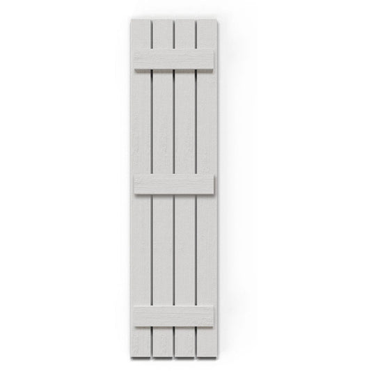 Ekena Millwork 23-in W x 68-in H Primed Paintable/Stainable Board and batten Exterior Shutters ( 2 -Pack )