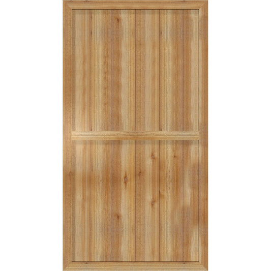 Ekena Millwork 32.25-in W x 60-in H Unfinished Paintable/Stainable Board and batten Framed Wood Exterior Shutters ( 2 -Pack )