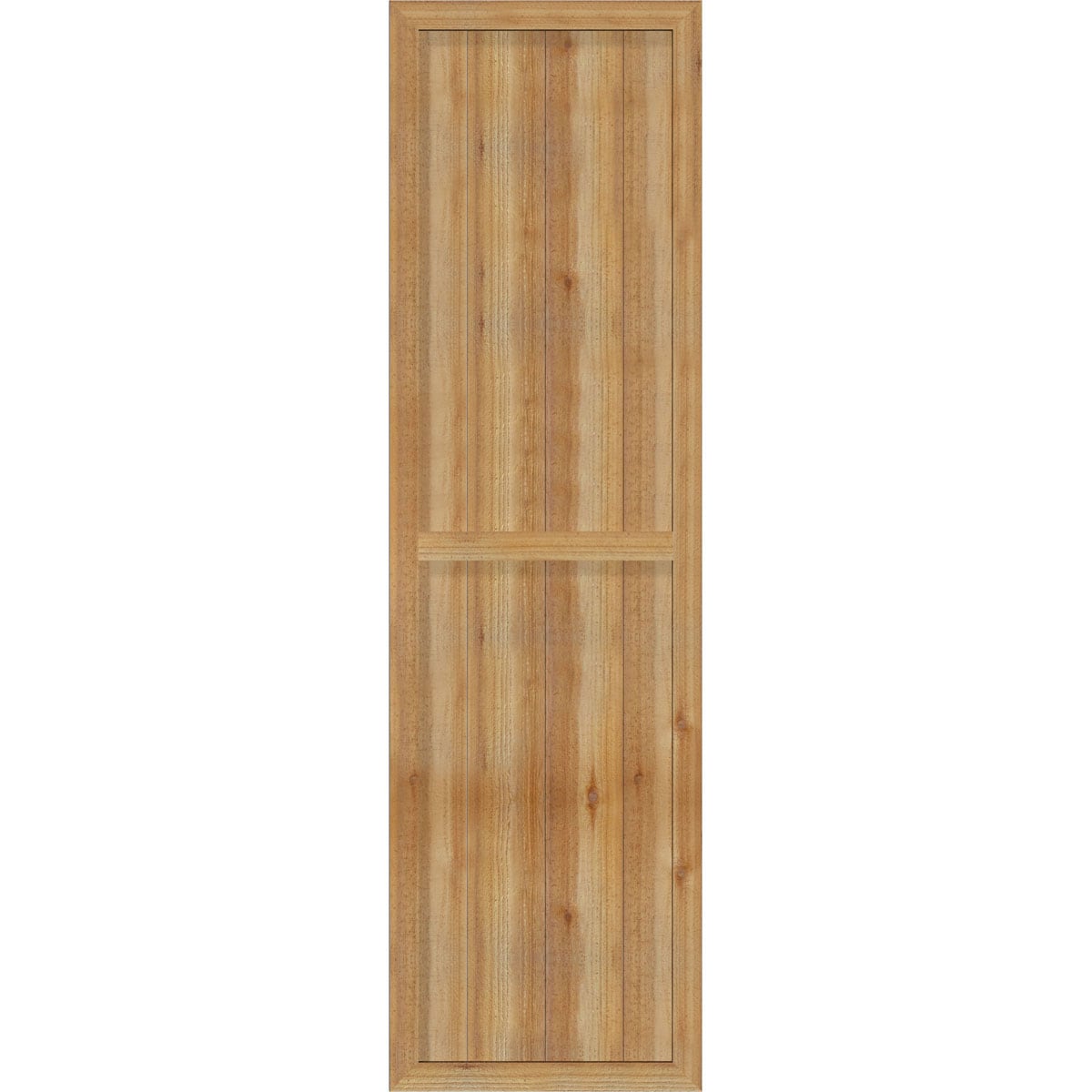 Ekena Millwork 21.5-in W x 75-in H Unfinished Paintable/Stainable Board and batten Framed Wood Exterior Shutters ( 2 -Pack )