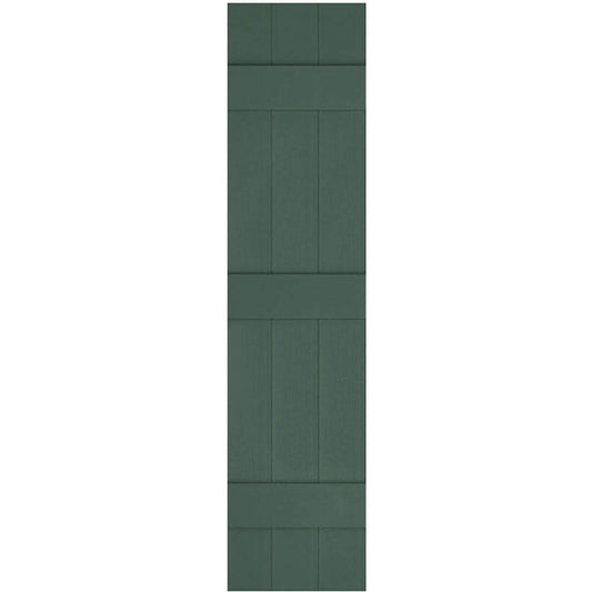 Ekena Millwork 14-in W x 59-in H Forest Green Board and batten Exterior Shutters ( 2 -Pack )
