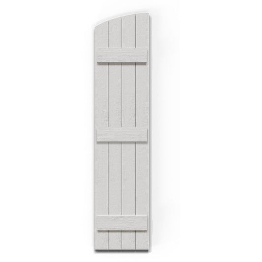 Ekena Millwork 21.5-in W x 95-in H Primed Paintable/Stainable Board and batten Exterior Shutters ( 2 -Pack )
