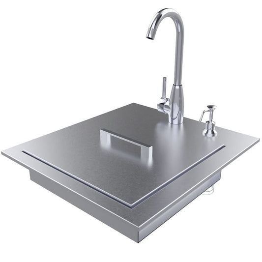 Sunstone Premium Sink 22.25-in L x 20.5-in W Stainless steel Drop-in or undermount Commercial/Residential Bar Sink