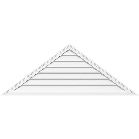 Ekena Millwork 68-Inches x 34-Inches Off-white Triangle PVC Gable Louver Vent