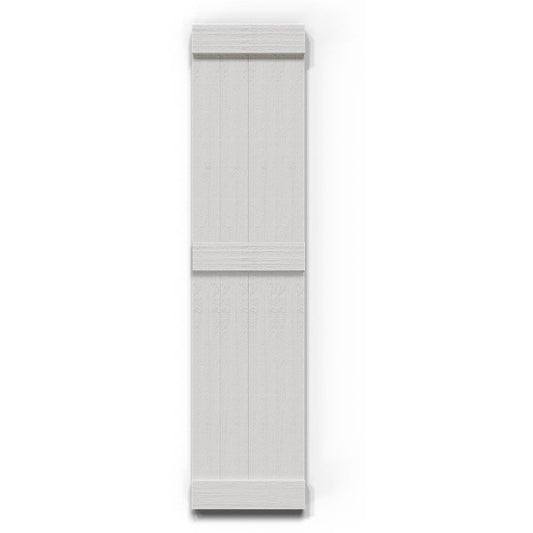 Ekena Millwork 21.5-in W x 70-in H Primed Paintable/Stainable Board and batten End batten Exterior Shutters ( 2 -Pack )