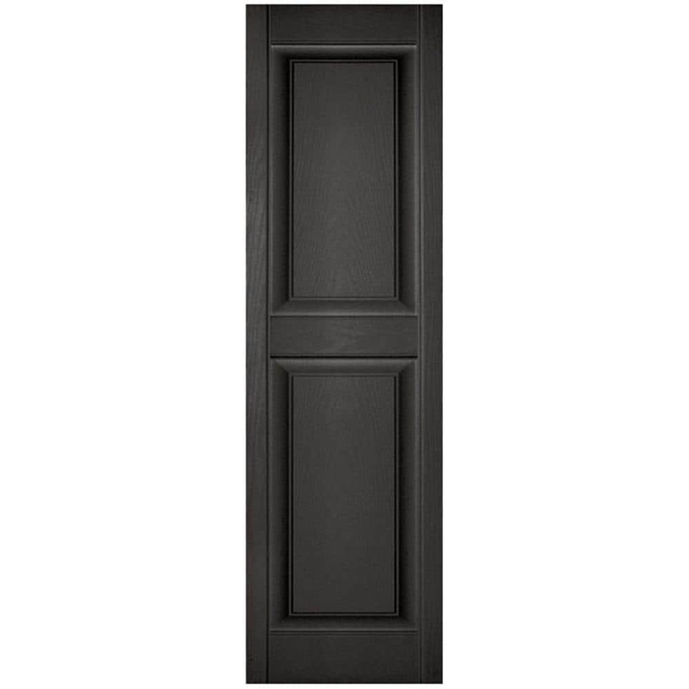 Ekena Millwork 12-in W x 63-in H Musket Brown Raised panel Exterior Shutters ( 2 -Pack )