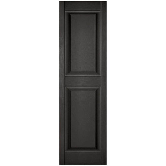 Ekena Millwork 12-in W x 43-in H Musket Brown Raised panel Exterior Shutters ( 2 -Pack )
