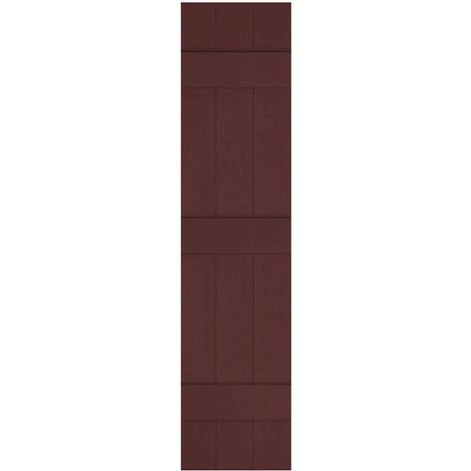 Ekena Millwork 14-in W x 59-in H Bordeaux Board and batten Exterior Shutters ( 2 -Pack )
